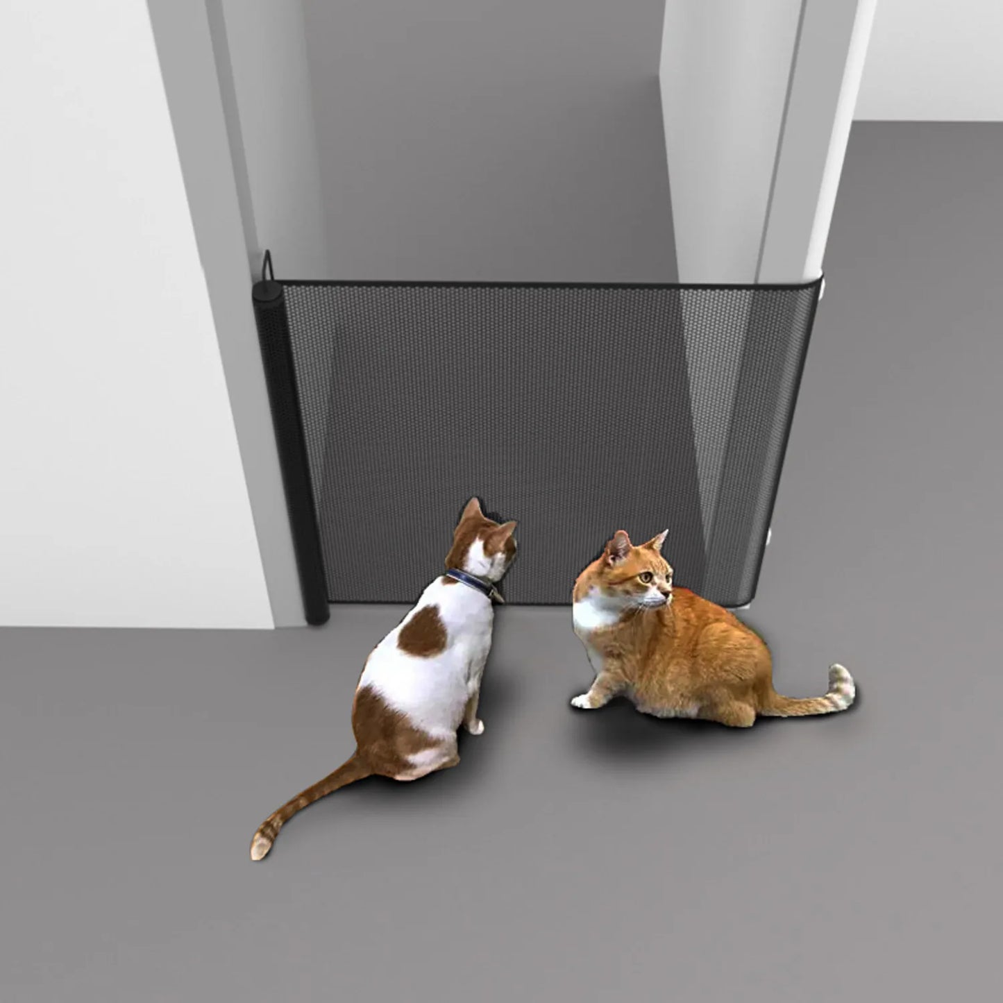 Retractable Pet Door Mesh Dog Fence