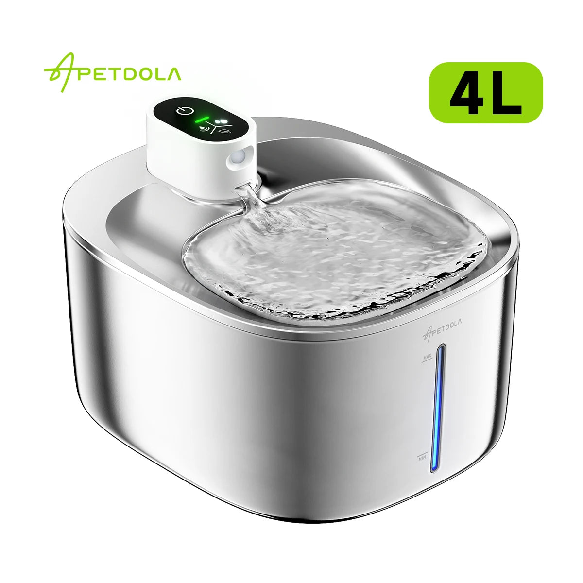 4L Wireless Automatic Water Fountain with Motion Sensor for Cats & Dogs