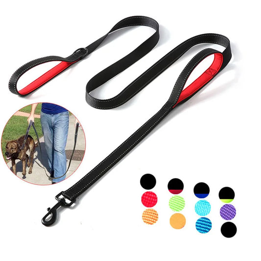 Double Handle Heavy Duty Nylon Dog Leash For Dog