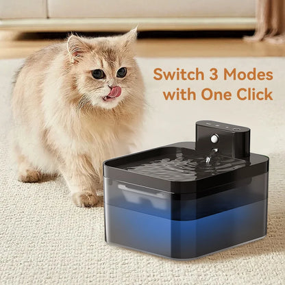 2.2L Wireless Motion Sensor Automatic Pet Water Fountain for Cat and Dog