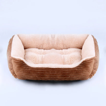 Sofa Bed for Dog Cat Square Plush Kennel