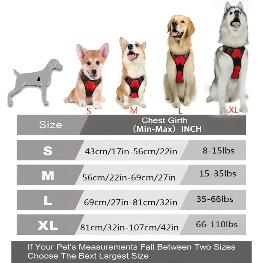Dog Harness No Pull Vest for Outdoor Walk