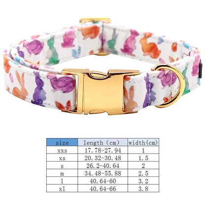 Paws Easter Dog Cat Collar with Bowtie for Large Medium Small Dog