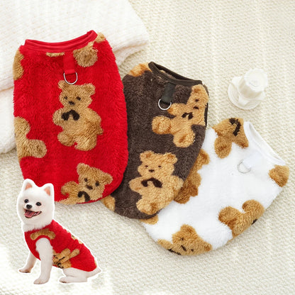 Pet Warm Flannel Clothes Pet Winter Coat for Dog and Cat