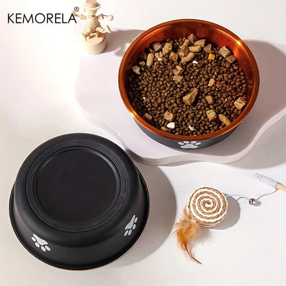 Non-slip silicone bottom dog bowls