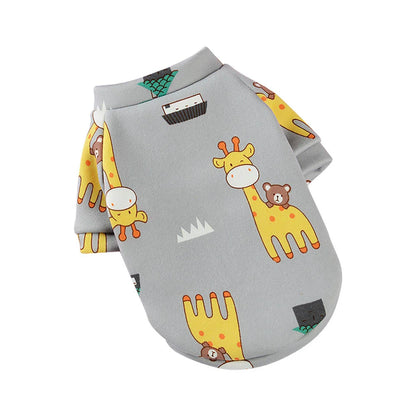 Winter Print clothes for Puppy, Small Medium dog and cat