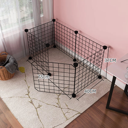 Dog cage Wire mesh fence indoor pet escape barrier