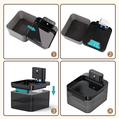 ROJECO Water Fountain Replaceable Filter For 2.2L Wireless Cat Water Fountain