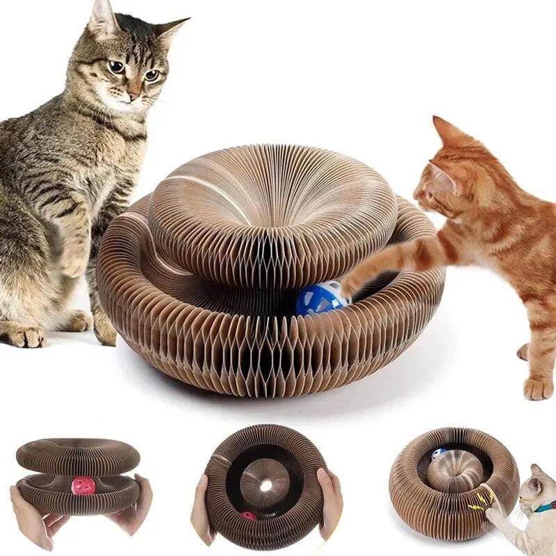Magic Corrugated Cat Scratching Toy with Ball