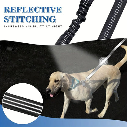 Pet Dog Double Leashes Elastic Extendable for Small Medium Dog