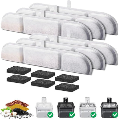 6/12 Pack Cat Water Fountain Replacement Filters