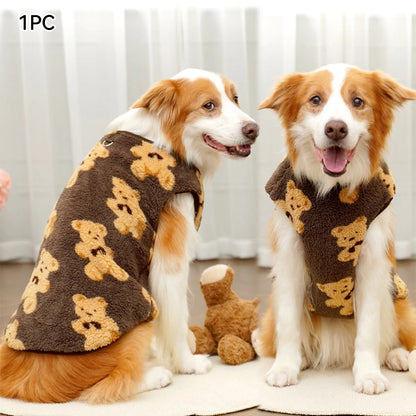Pet Warm Flannel Clothes Pet Winter Coat for Dog and Cat