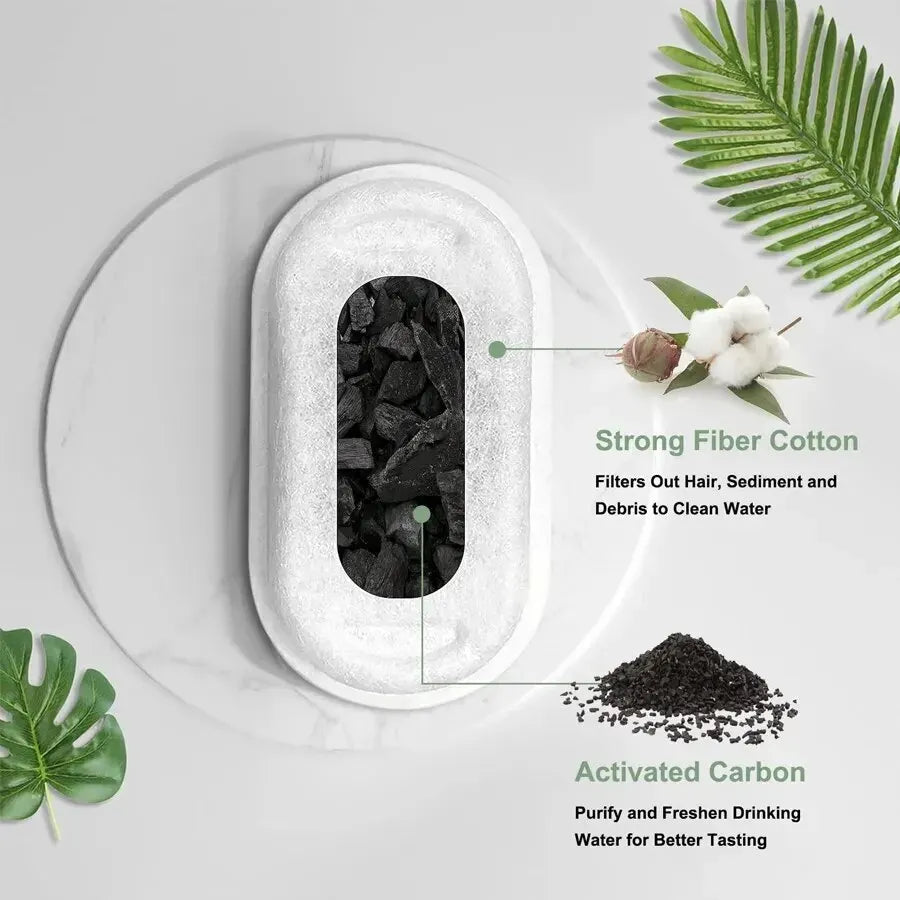 Replacement Activated Carbon Filters for Cat Dog Water Fountain