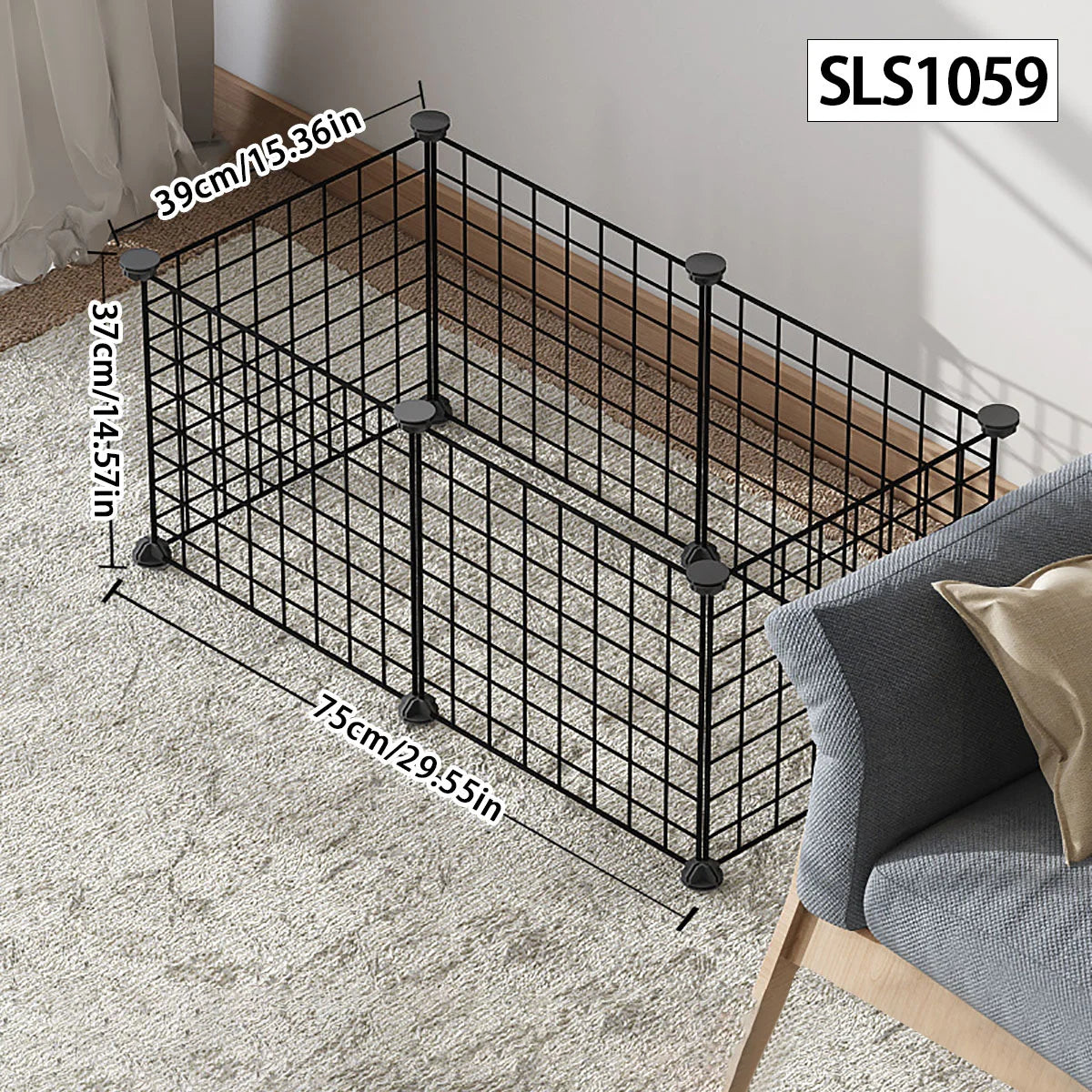 Dog cage Wire mesh fence indoor pet escape barrier