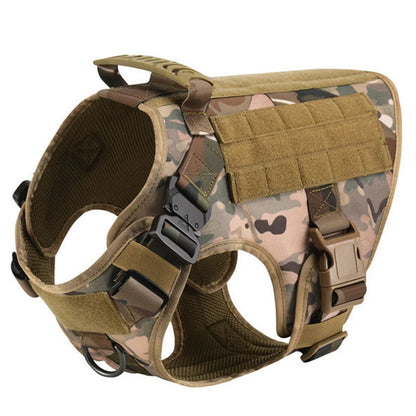 Military Large Dog Tactical Harness Training Pet Vest