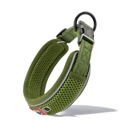Mesh Breathable Personalised Dog Collar For Small Medium Large Dogs