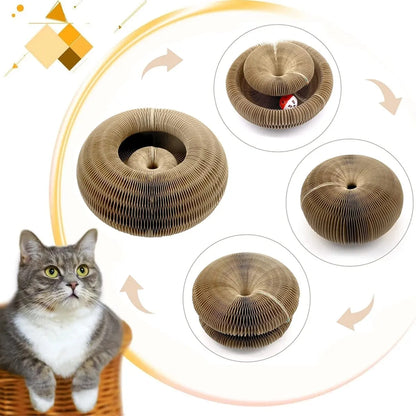 Magic Corrugated Cat Scratching Toy with Ball