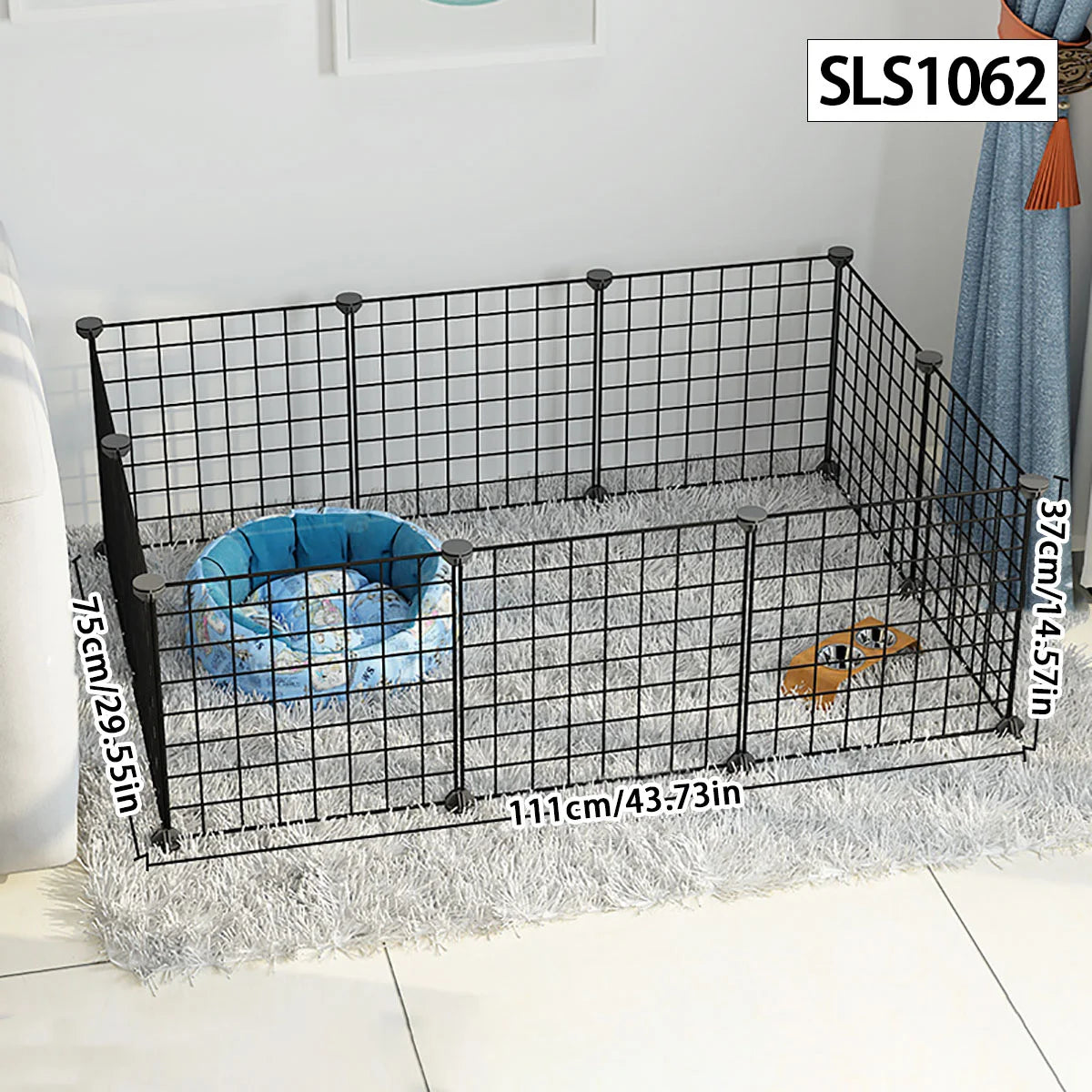 Dog cage Wire mesh fence indoor pet escape barrier