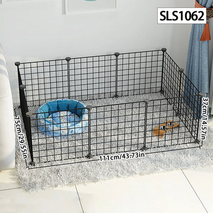Dog cage Wire mesh fence indoor pet escape barrier