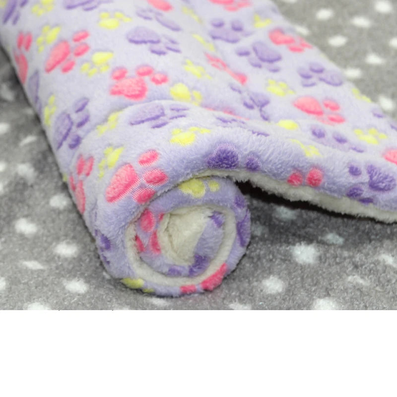 Large Flannel Dog Bed Sleeping Mat: Thickened Rug for Small to Large Pets