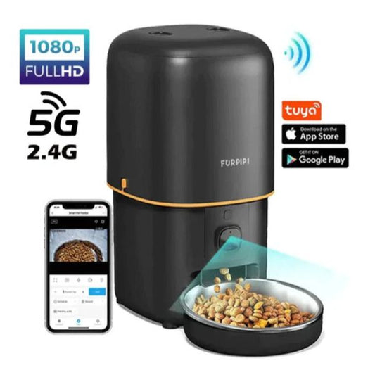 4L/2L Automatic Cat Food Dispenser with WiFi Video Camera