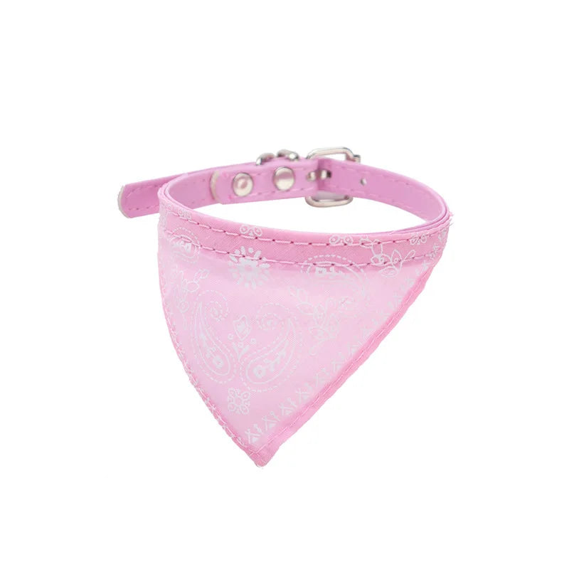 Pet scarf collar pink